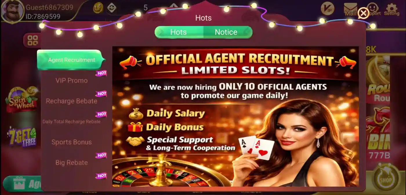 Teen Patti Gold Agent Recruitment